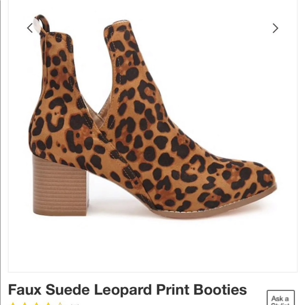 Leopard print booties 🐆🖤